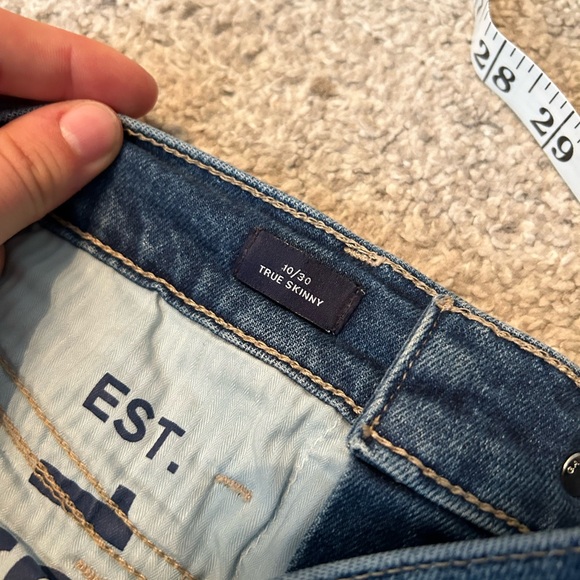 Gap high rise true skinny‎ size 10/30. Inseam 28” raw hem. Vintage v style - Picture 7 of 7